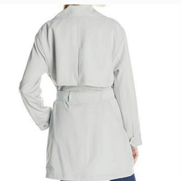 Seafoam 7 For All Mankind Trench Coat xl to 2xl or 3xl, no belt - Picture 3 of 9